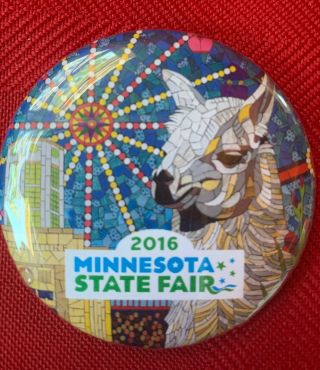 2016 Minnesota State Fair Pin,  Llama,  Ferris Wheel 2.  25 "