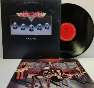 1976 Aerosmith Rocks Lp Vinyl Columbia Records Pc 34165 - Play Ex A4