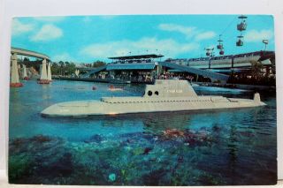 Disneyland Submarine Ride Tomorrowland Seven Seas Postcard Old Vintage Card View