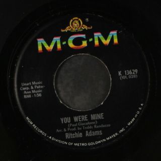 Ritchie Adams: You Were Mine / Better Off Without You 45 Oldies