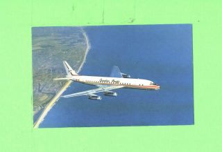 Zz Postcard Canadian Pacific Air Lines Dc - 8 Empress Plane Airplane Post Card