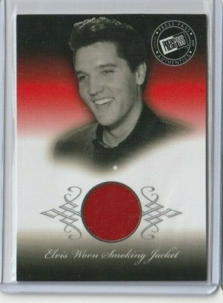 2007 Elvis Presley Is Card Authentics Smoking Jacket Swatch Personally Worn