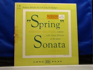 Nathan Milstein Artur Balsam Spring Sonata Rca Lm 134 10 " Lp