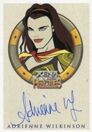 Xena & Hercules Animated Adventures Adrienne Wilkinson As Livia Autograph Card