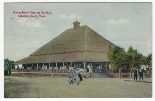 Salisbury Beach,  Ma,  Vintage Postcard View Of Montgomery 