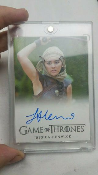 Game Of Thrones Jessica Henwick Limited Edition Autographed Card Nymeria Sand