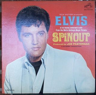 Elvis Presley Spinout With Full Color Photo - Strong Vg,
