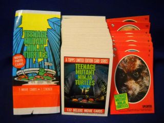 1990 Teenage Mutant Ninja Turtles The Movie Base & Sticker Set (132/11) Tmnt