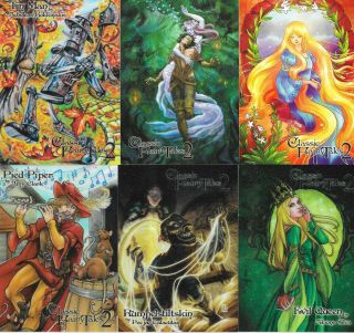Perna Studios Classic Fairy Tales 2 Mini Master Card Set 20 Base,  4 Frosted 3