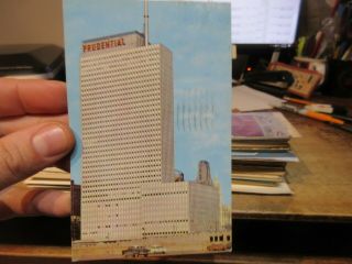 Vintage Old Postcard Illinois Chicago Prudential Building Wgn Tv Insurance Co.