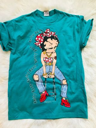 Vintage 90s Signal Sports Betty Boop T - Shirt,  Size L