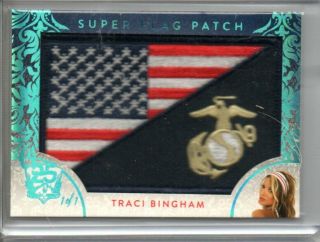 2019 Benchwarmer Traci Bingham Flag Patch 1/1