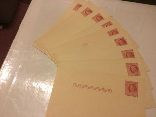 9 Vintage Benjamin Franklin 2 Cent Post Cards.  Rose Pre Printed U.  S.
