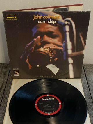 John Coltrane Sun Ship Lp 1971 1st Press Impulse 9211 Mccoy Tyner Nm