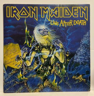 Iron Maiden Live After Death 1985 2x Rock Lp - Vinyl Vg,  Sleeve