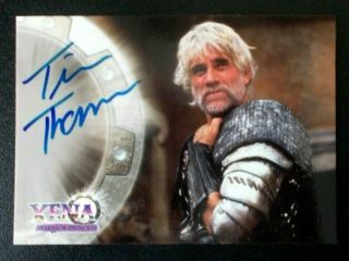 A8 Tim Thomerson Autograph Xena Warrior Princess Series Ii Season 2 Trading Card