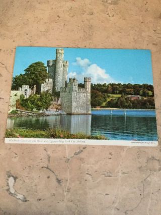 Vintage Blackrock Castle Ireland Postcard,  Stamped