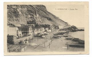 Gibraltar - Catalan Bay Vintage Postcard 432r