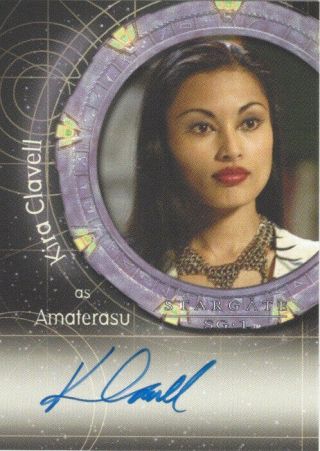 Stargate Sg - 1 Season 9 - Autograph A80 Kira Clavell As Amaterasu