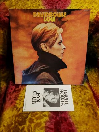 David Bowie " Low " 1977 Vinyl Fan Club Insert,  Vg,  Lp
