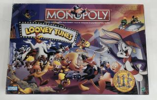 1999 Looney Tunes Monopoly 100 Complete W Pewter Characters