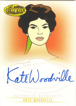 Star Trek Tos Art & Images - A37 Kate Woodville As " Natira " Autograph Card