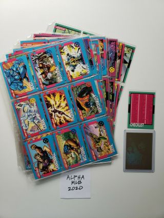Marvel X - Men Trading Cards Complete Base Set 100 Nm - M W/ Wolverine Foil Card