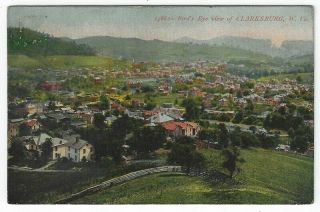 Clarksburg,  West Virginia,  Vintage Postcard Birds - Eye View,  1908