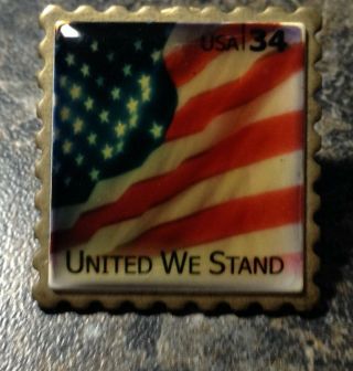 Usps United We Stand Flag.  34 Pin