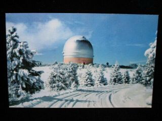 Palomar Observatory San Diego Ca Mountain Winter View Vintage Postcard S/h