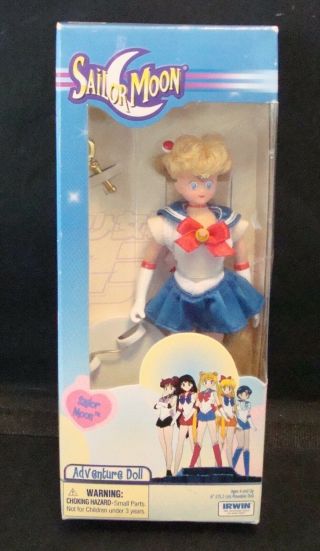 Vintage 2000 " Sailor Moon " Adventure Doll 6 " Tall Poseable By Irwin Toys Mib