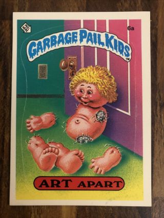 First Series Garbage Pail Kids Art Apart 6a 1985 Os1 Glossy (4)