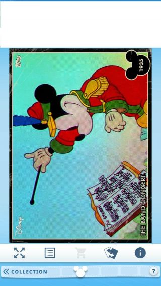 Topps Disney Collect Vintage Mickey Mouse 1935 The Band Concert Feb Vip