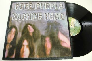 Deep Purple - Machine Head - Lp - Exc To Nm Vinyl - Exc Jacket - Lyric Poster