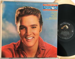 Elvis Presley - For Lp Fans Only - Rca/victor Mono Record Vinyl Lpm 1s