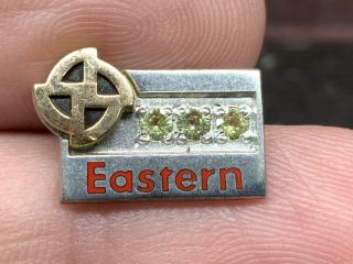 Eastern Motor Freight Lines 1/10 10k Gold Triple Diamond 30y Service Award Pin.
