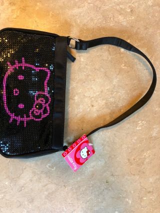 Hello Kitty Black And Pink Purse And Jean Bag.  With Tags.