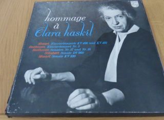 Clara Haskil Hommage A Mozart/beethoven/schubert 4lp Box Philips 6733 002 Nl