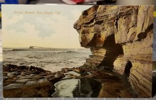 1915 San Diego,  California Ocean Beach Panama Exposition Vintage Postcard