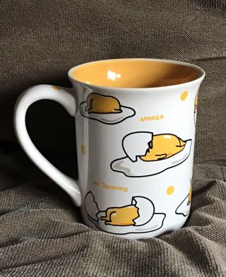 Sanrio The Lazy Egg Gudetama Mug Large Coffee Cup Japan Ceramic