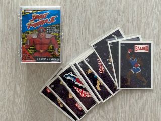 Topps Street Fighter 2 Ii Trading Card 88 Card Base Set & 11 Sticker Set 1993