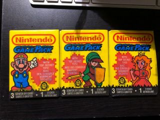 Nintendo Collectible Trading Cards - Mario,  Link & Peach O - Pee - Chee