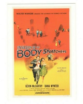 Invasion Of The Body Snatchers Movie Poster Vintage 4x6 Postcard Af115
