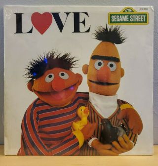 Vintage 1980 Sesame Street Love Vinyl Record Lp Ernie And Bert