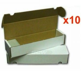 10 X 800 Count Cardboard Trading Cards Storage Box Sports Pokemon Afl Nba