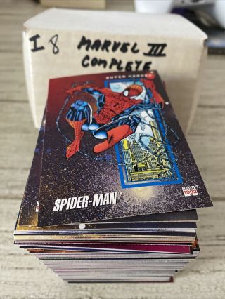 1992 Impel Marvel Universe Series 3 Set Missing Only 4 Cards