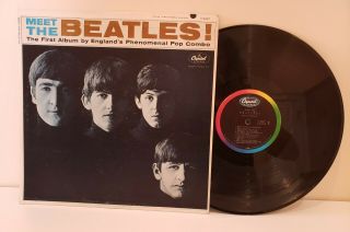 Beatles " Meet The Beatles " Mono T - 2047 High Fidelity 1964 Album Lp