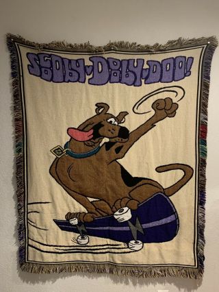 Cartoon Network Scooby Doo Bed Comforter Blanket Frindge Tapestry