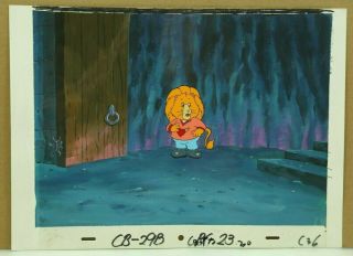 Care Bears Orig Hand Painted Production Animation Cel & Painted Background W/coa