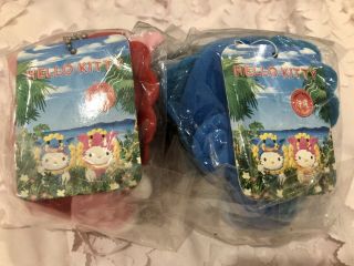 Rare Hello Kitty Okinawa Limited Pink & Blue Shisa (Chinese Guardian Lions) Doll 2